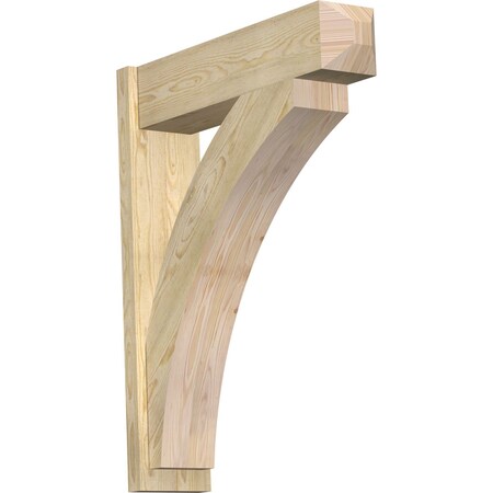Ekena Millwork Thorton Craftsman Rough Sawn Outlooker, Douglas Fir, 8"W x 32"D x 40"H OUT08X32X40THR04RDF